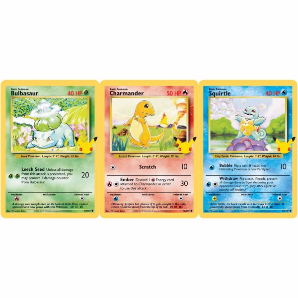 Pokémon 25th Anniversary Kanto Starters 3 Pack Jumbo Promos - EN