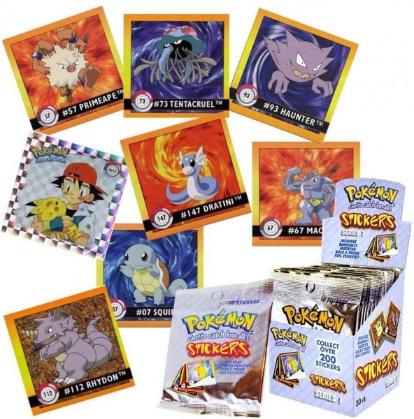 Pokemon Artbox Sticker Series 1 - Display mit 30 Tüten