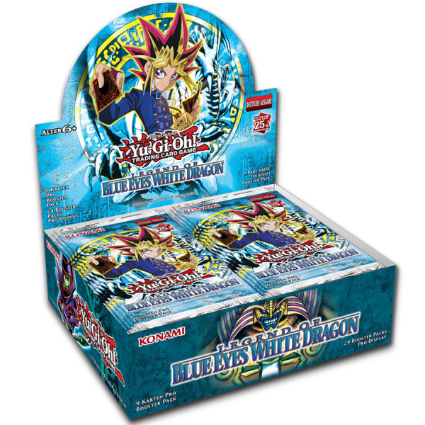 YGO - LC: 25th Anniversary Edition - Legend Of Blue-Eyes White Dragon Display (24 Packs) - DE